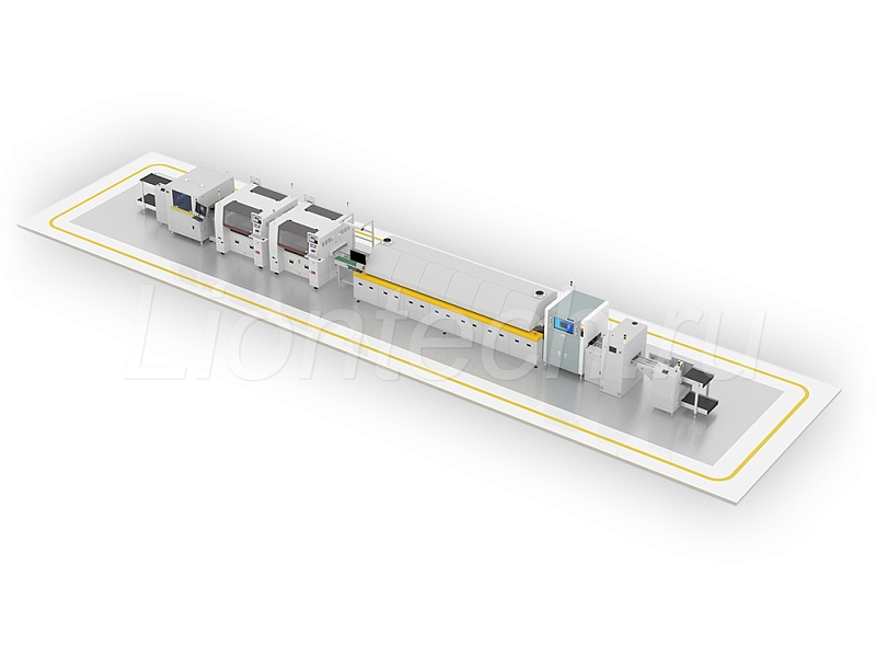 Автоматическая линия SMT-оборудования с AOI производительностью 40 000комп/час 