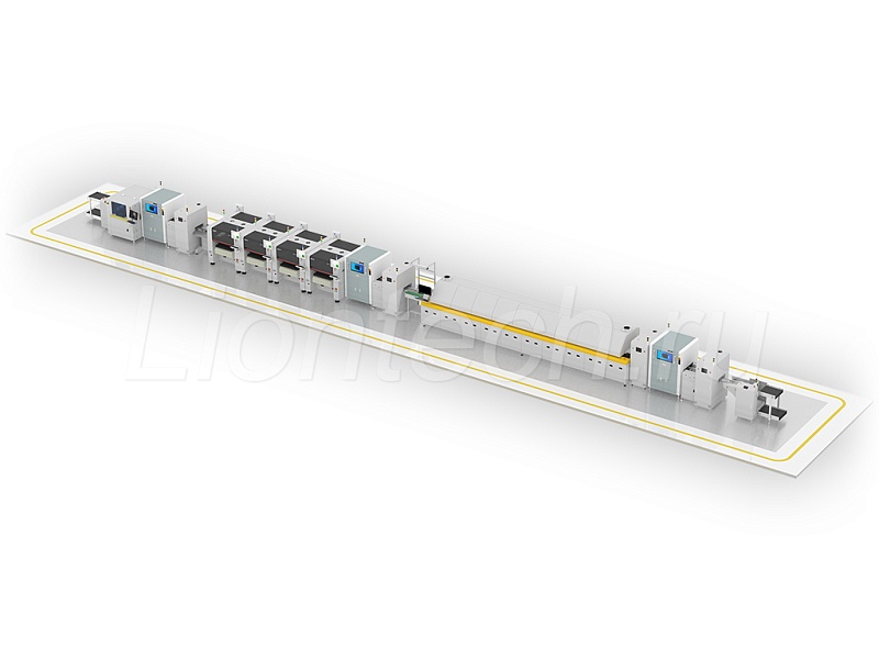 Автоматическая линия SMT-оборудования с SPI и AOI для сборки сложных материнских плат ПК, СХД